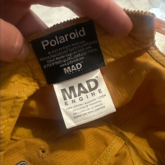 Polaroid Mad Engine Golden Corduroy Cap with Patch - Picture 7 of 8